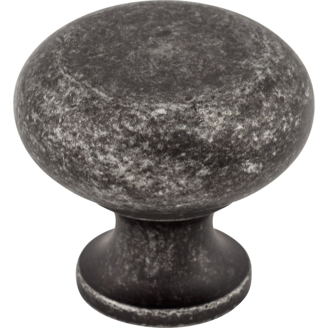 Top Knobs M273: 1-1/4" Somerset II Flat Faced Cabinet Knob - Black Iron