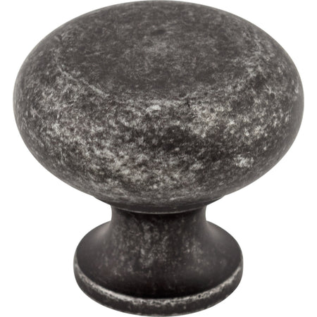 Top Knobs M273: 1-1/4" Somerset II Flat Faced Cabinet Knob - Black Iron