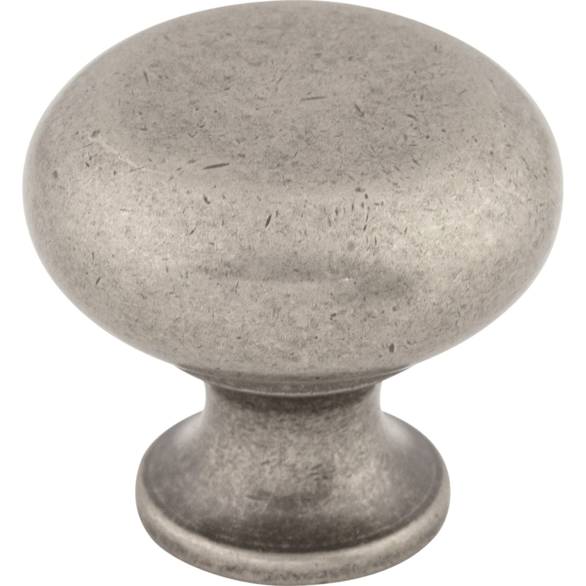 Top Knobs M275: 1-1/4" Somerset II Flat Faced Cabinet Knob - Pewter Antique
