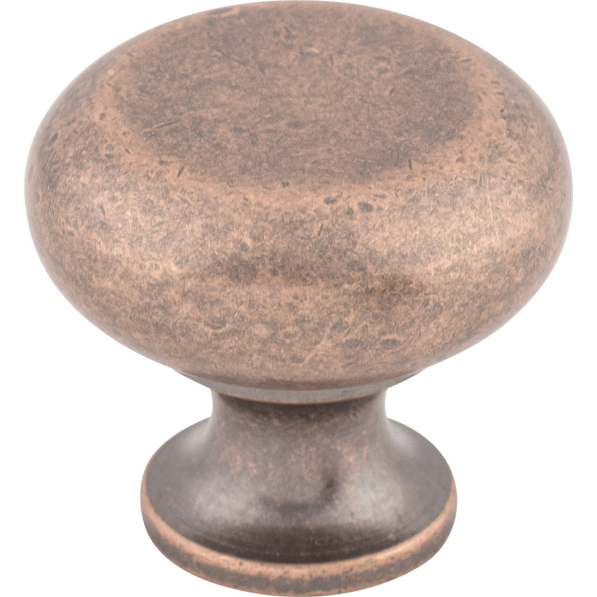 Top Knobs M278: 1-1/4" Somerset II Flat Faced Cabinet Knob - Antique Copper