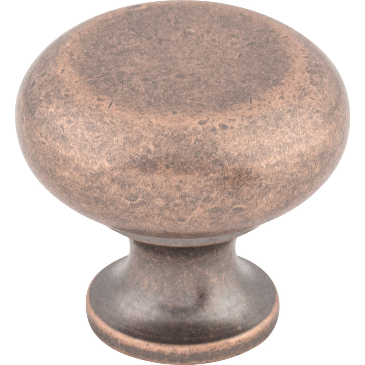 Top Knobs M278: 1-1/4" Somerset II Flat Faced Cabinet Knob - Antique Copper