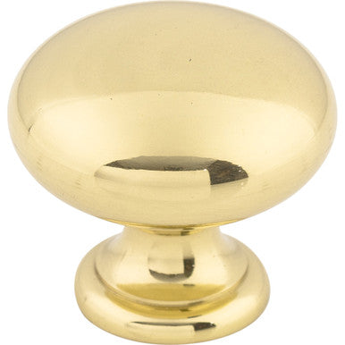 Top Knobs M279: 1-1/4" Somerset II Mushroom Cabinet Knob - Polished Brass