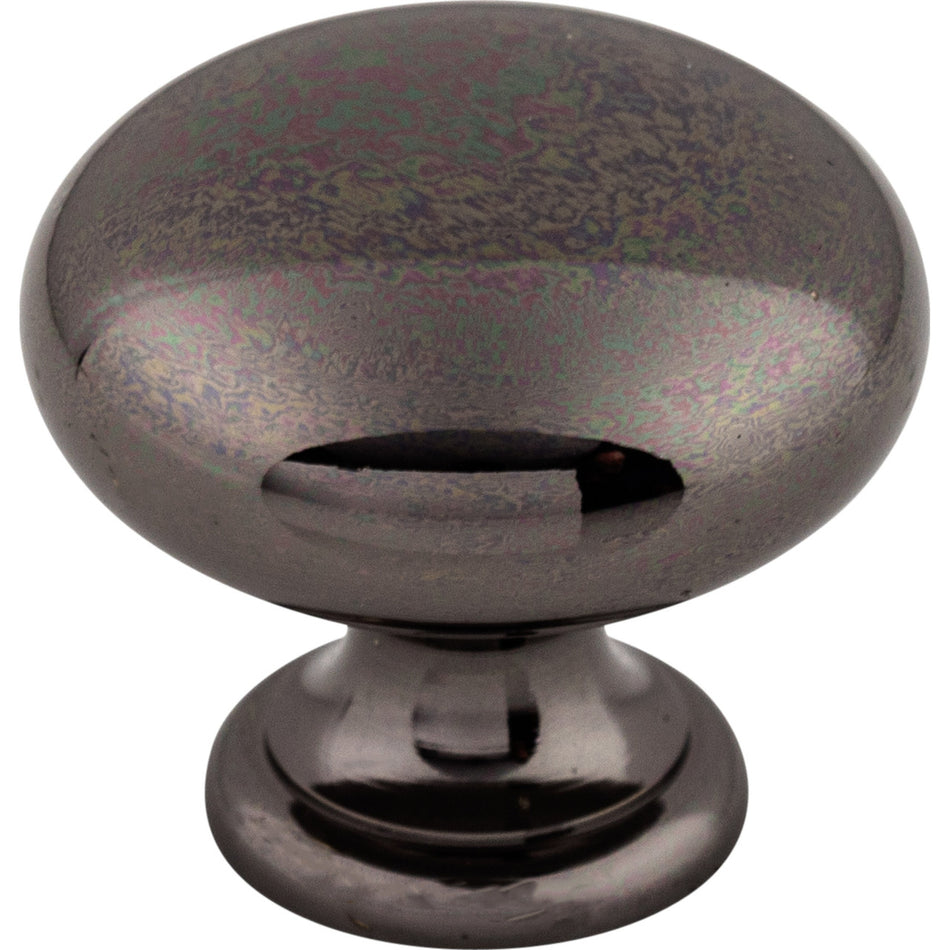 Top Knobs M282: 1-1/4" Somerset II Mushroom Cabinet Knob - Black Nickel