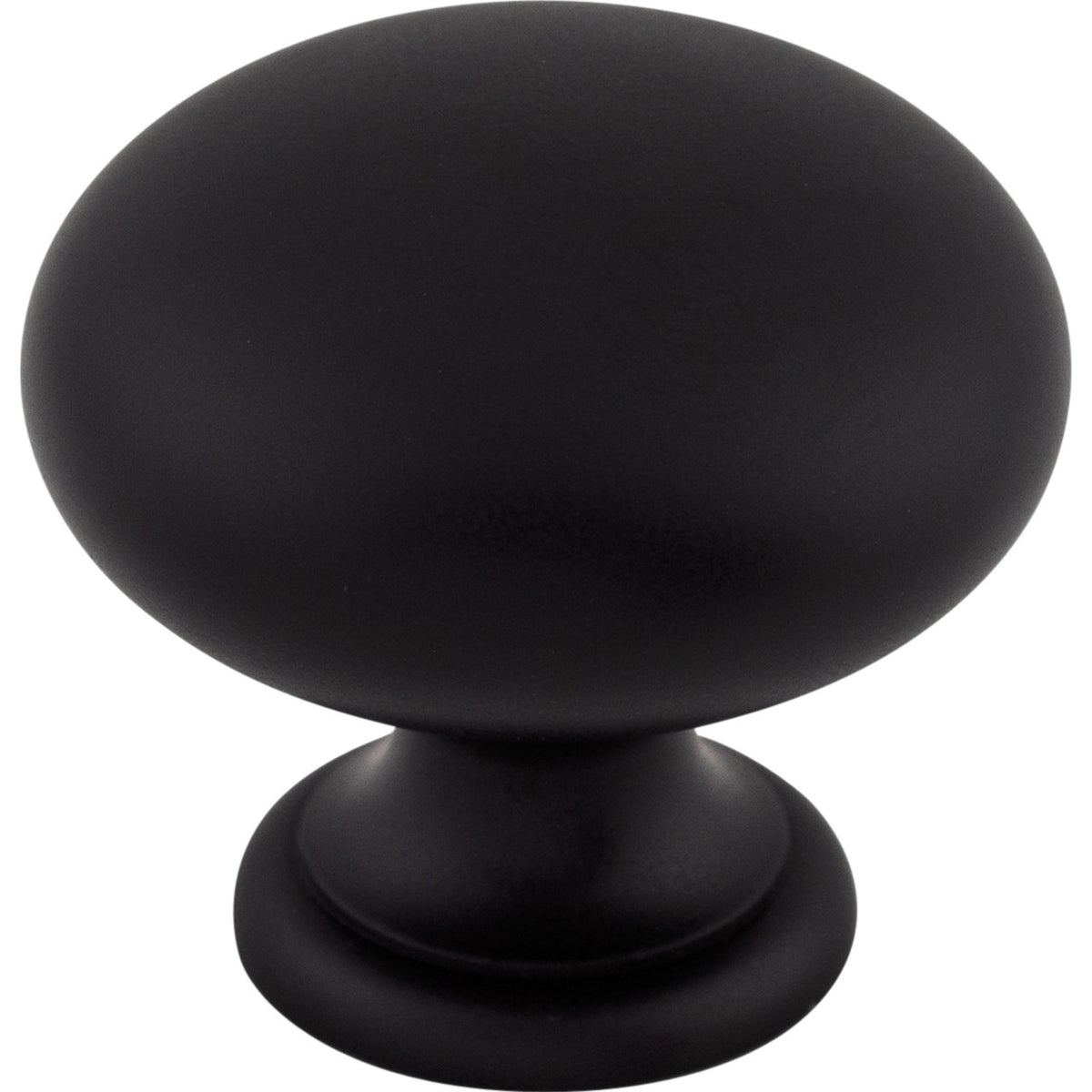 Top Knobs M285: 1-1/4" Somerset II Mushroom Cabinet Knob - Flat Black