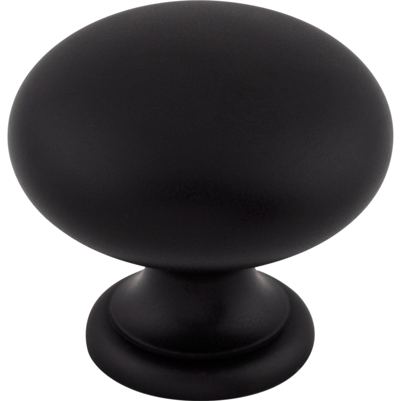 Top Knobs M285: 1-1/4" Somerset II Mushroom Cabinet Knob - Flat Black