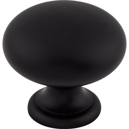 Top Knobs M285: 1-1/4" Somerset II Mushroom Cabinet Knob - Flat Black