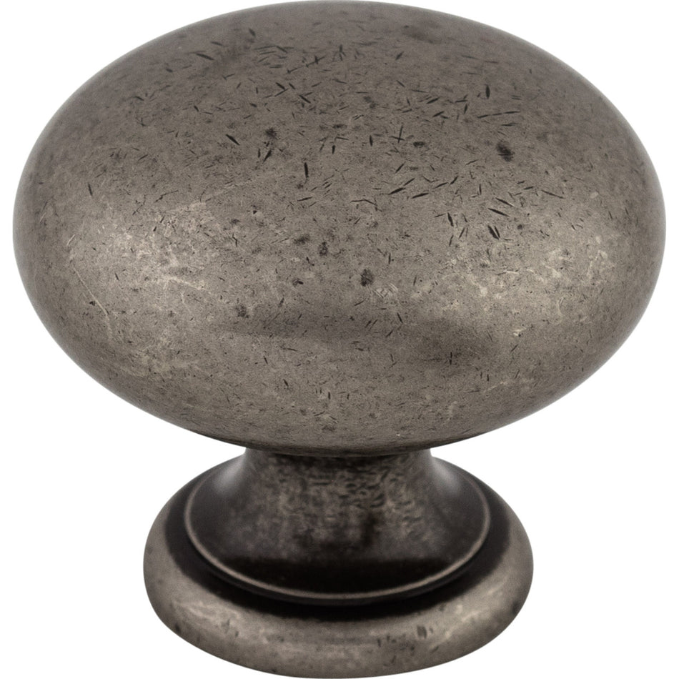 Top Knobs M286: 1-1/4" Somerset II Mushroom Cabinet Knob - Pewter Antique