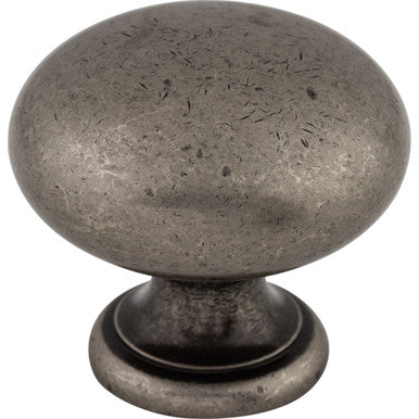 Top Knobs M286: 1-1/4" Somerset II Mushroom Cabinet Knob - Pewter Antique