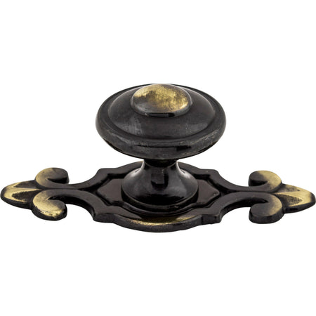 Top Knobs M28: 1-1/4" Canterbury Round Cabinet Knob - Dark Antique Brass