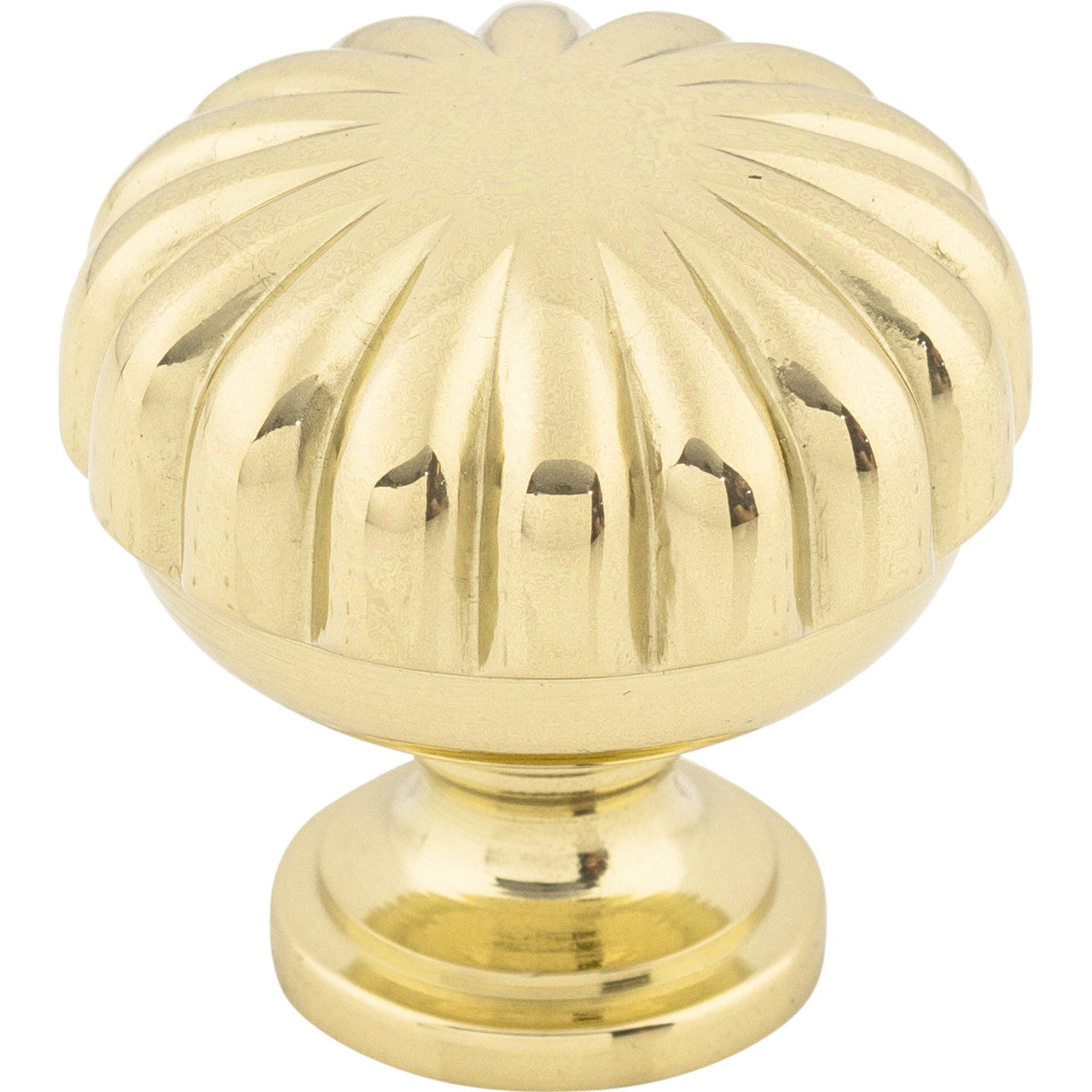 Top Knobs M320: 1-1/4" Somerset II Melon Cabinet Knob - Polished Brass
