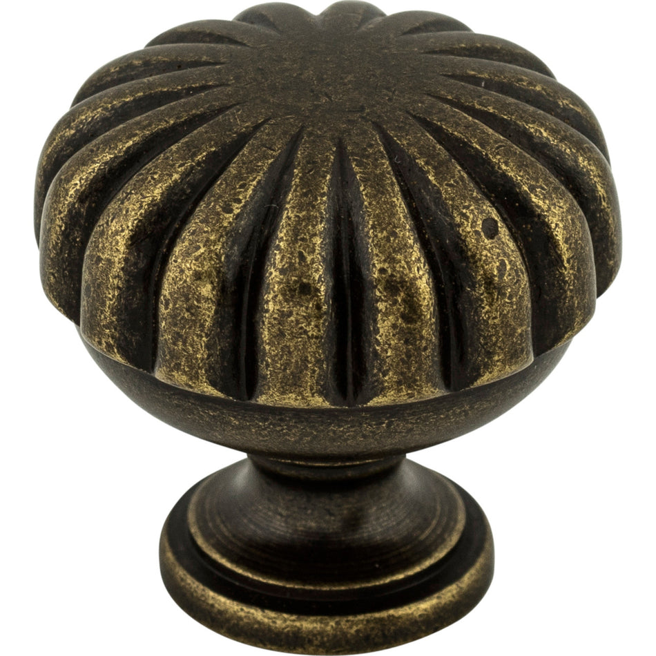 Top Knobs M321: 1-1/4" Somerset II Melon Cabinet Knob - German Bronze