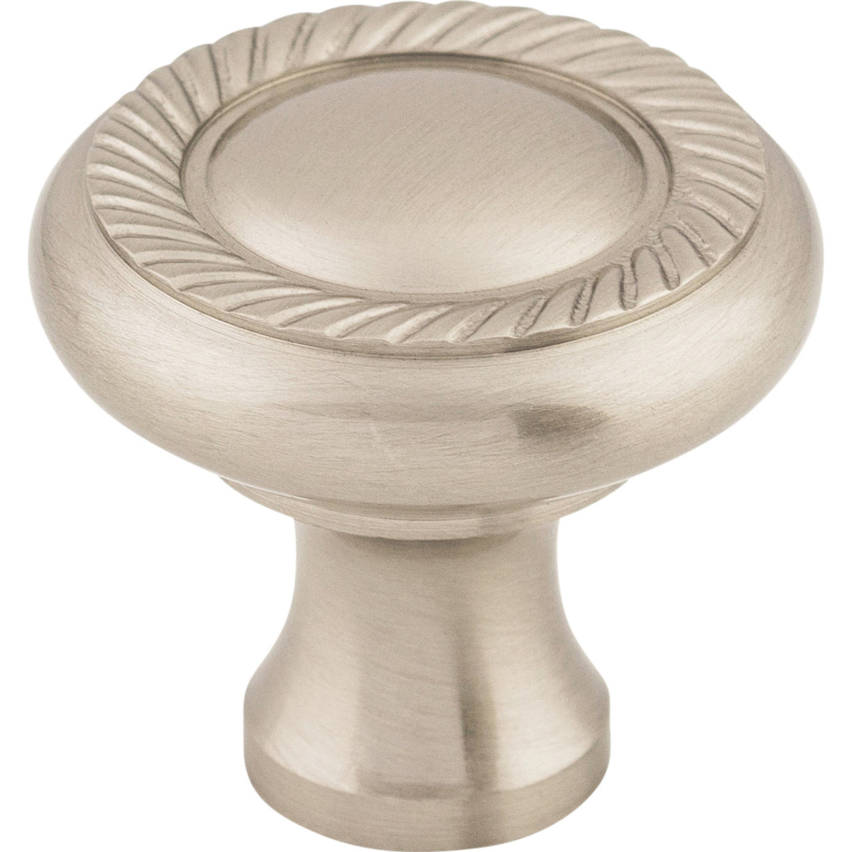 Top Knobs M326: 1-1/4" Swirl Cut Round Cabinet Knob - Brushed Satin Nickel