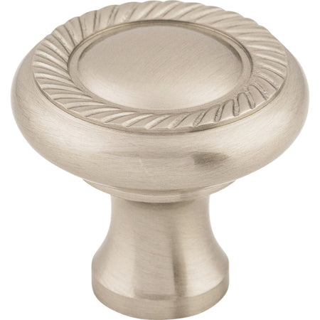 Top Knobs M326: 1-1/4" Swirl Cut Round Cabinet Knob - Brushed Satin Nickel