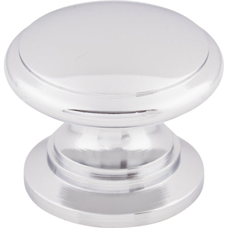 Top Knobs M350: 1-1/4" Ray Round Cabinet Knob - Polished Chrome