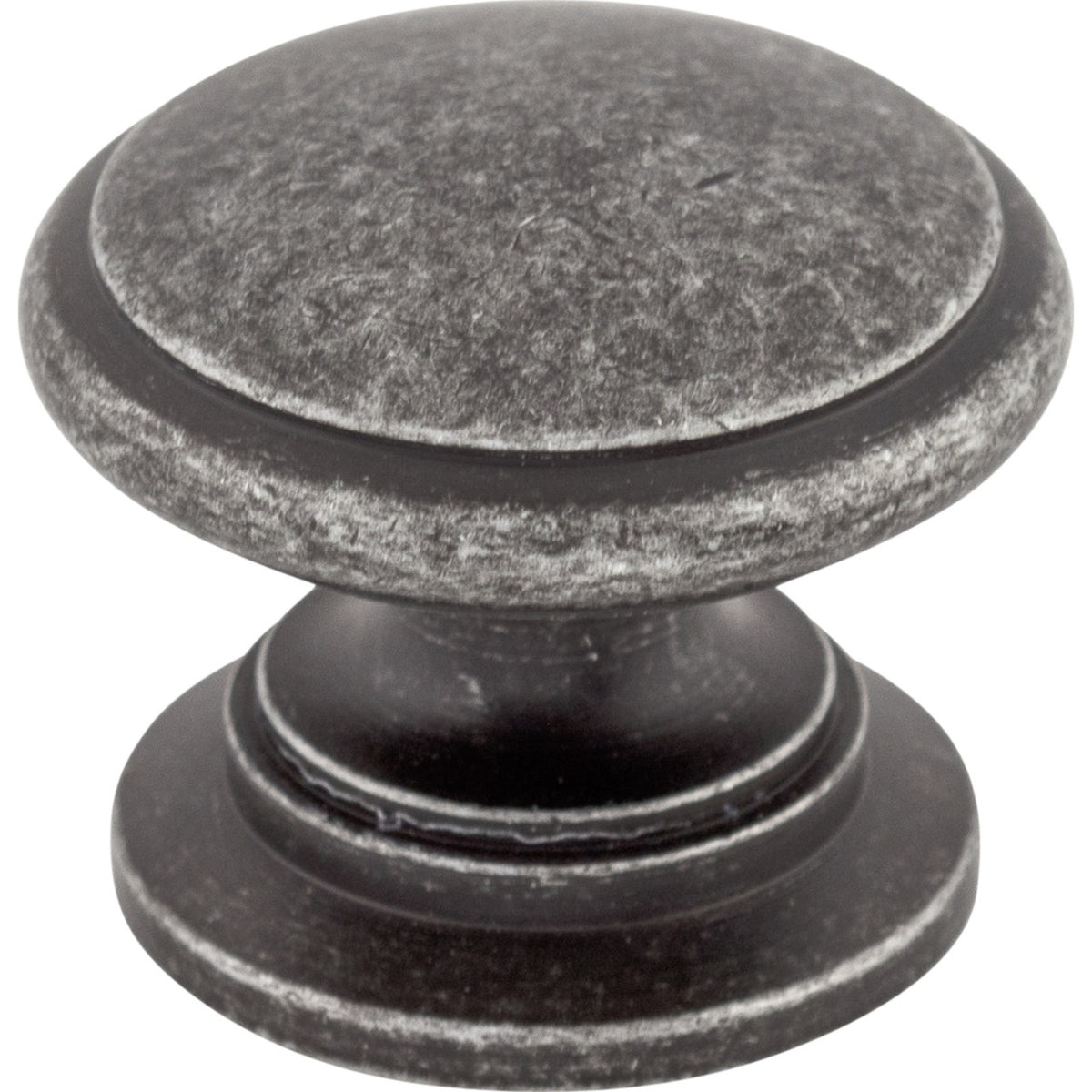 Top Knobs M353: 1-1/4" Ray Round Cabinet Knob - Black Iron