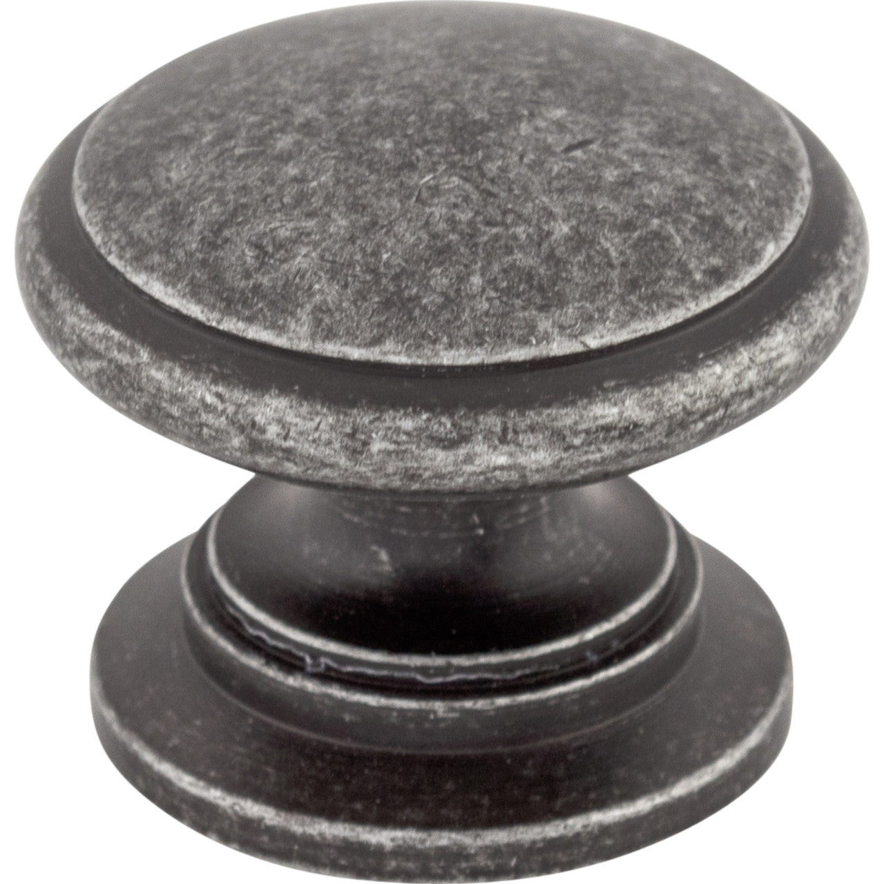 Top Knobs M353: 1-1/4" Ray Round Cabinet Knob - Black Iron