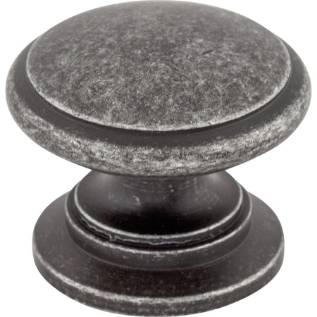 Top Knobs M353: 1-1/4" Ray Round Cabinet Knob - Black Iron