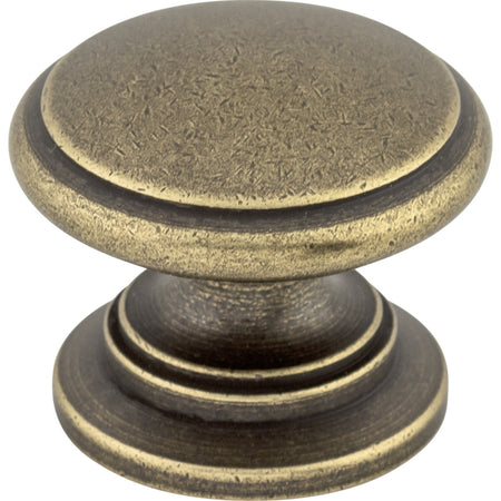 Top Knobs M355: 1-1/4" Ray Round Cabinet Knob - German Bronze