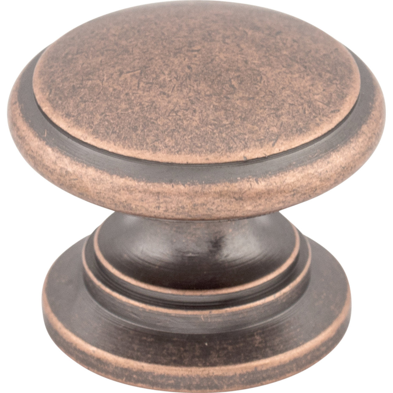 Top Knobs M357: 1-1/4" Ray Round Cabinet Knob - Antique Copper