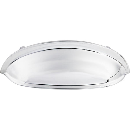 Top Knobs M359: 3" cc Somerset Cup Cabinet Pull - Polished Chrome