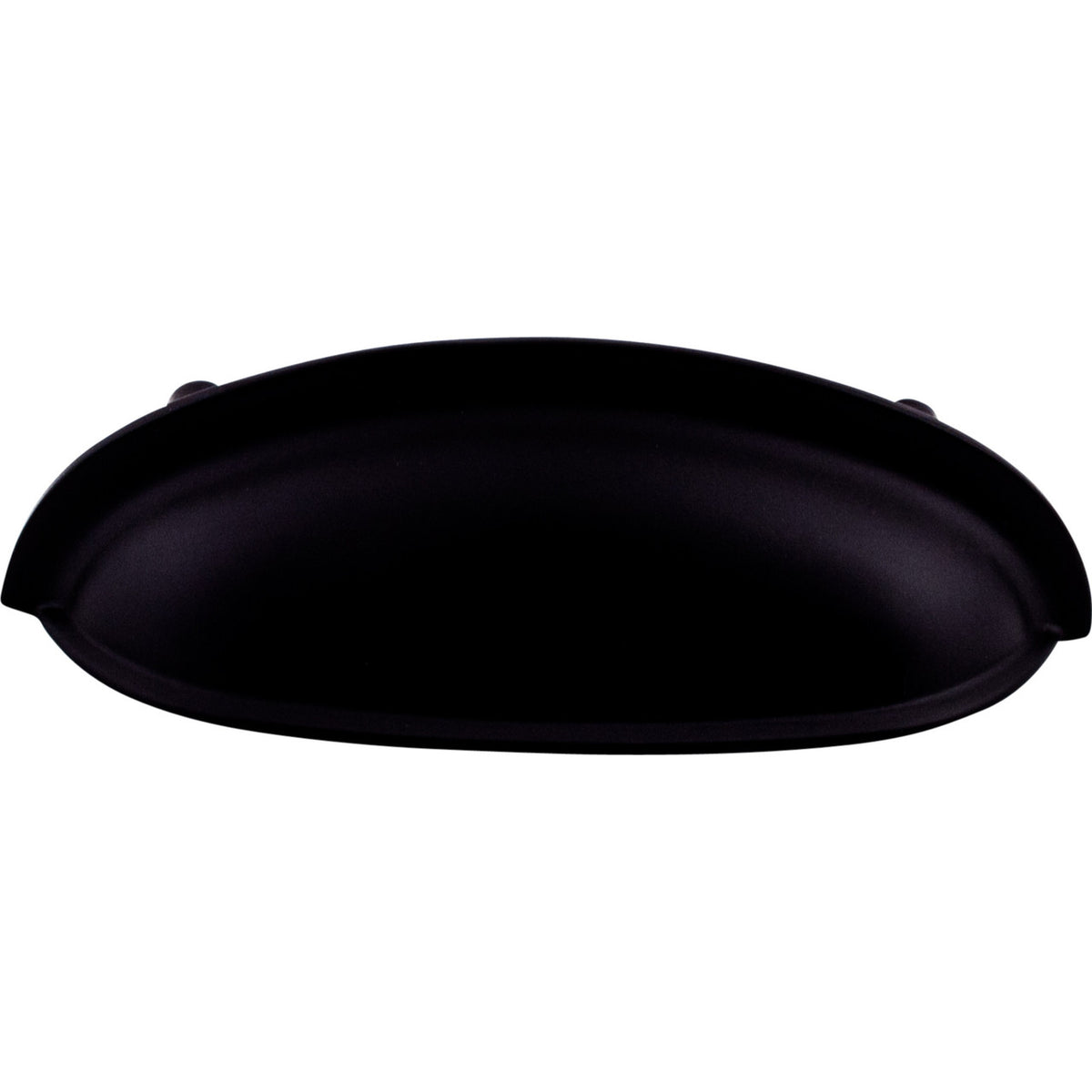 Top Knobs M362: 3" cc Somerset Cup Cabinet Pull - Flat Black