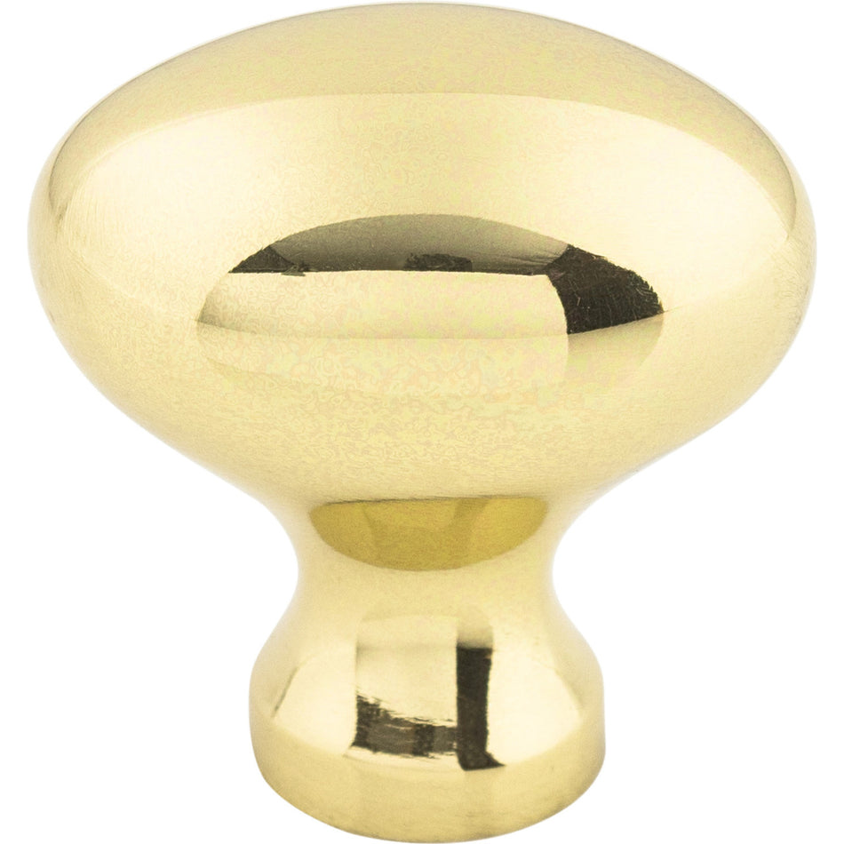Top Knobs M368: 1-1/4" Somerset II Egg Cabinet Knob - Polished Brass
