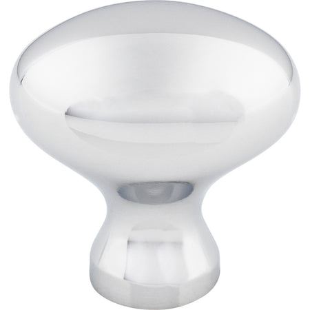 Top Knobs M369: 1-1/4" Somerset II Egg Cabinet Knob - Polished Chrome