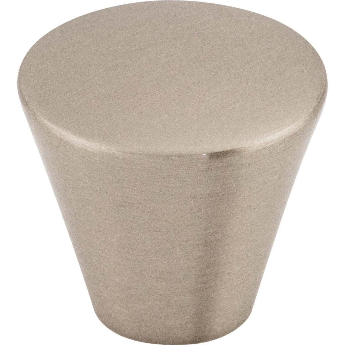 Top Knobs M371: 1-1/16" Nouveau Tapered Cabinet Knob - Brushed Satin Nickel