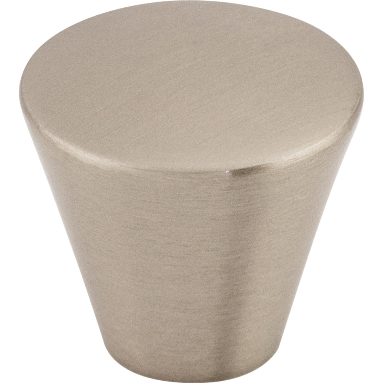 Top Knobs M371: 1-1/16" Nouveau Tapered Cabinet Knob - Brushed Satin Nickel