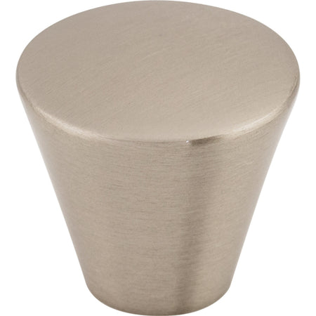 Top Knobs M371: 1-1/16" Nouveau Tapered Cabinet Knob - Brushed Satin Nickel