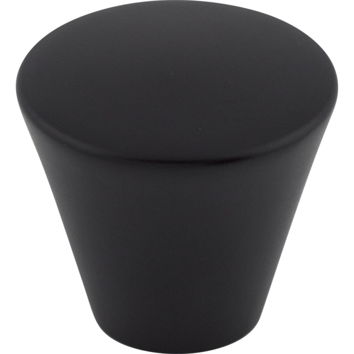 Top Knobs M373: 1-1/16" Nouveau Tapered Cabinet Knob - Flat Black