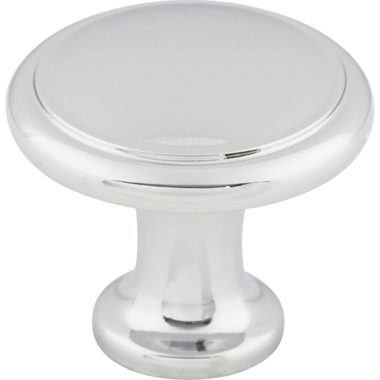 Top Knobs M377: 1-1/8" Nouveau Round Cabinet Knob - Polished Chrome