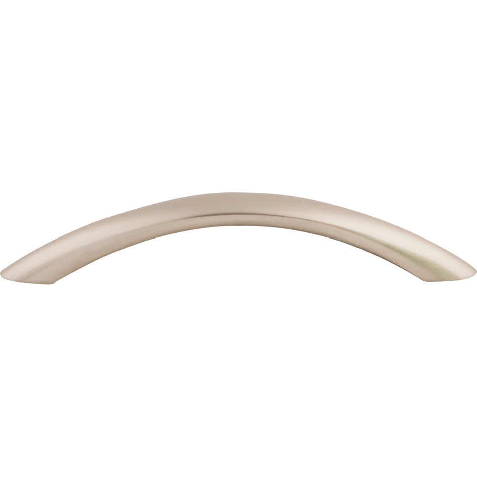 Top Knobs M381: 5-1/16" cc Nouveau Bow Cabinet Pull - Brushed Satin Nickel