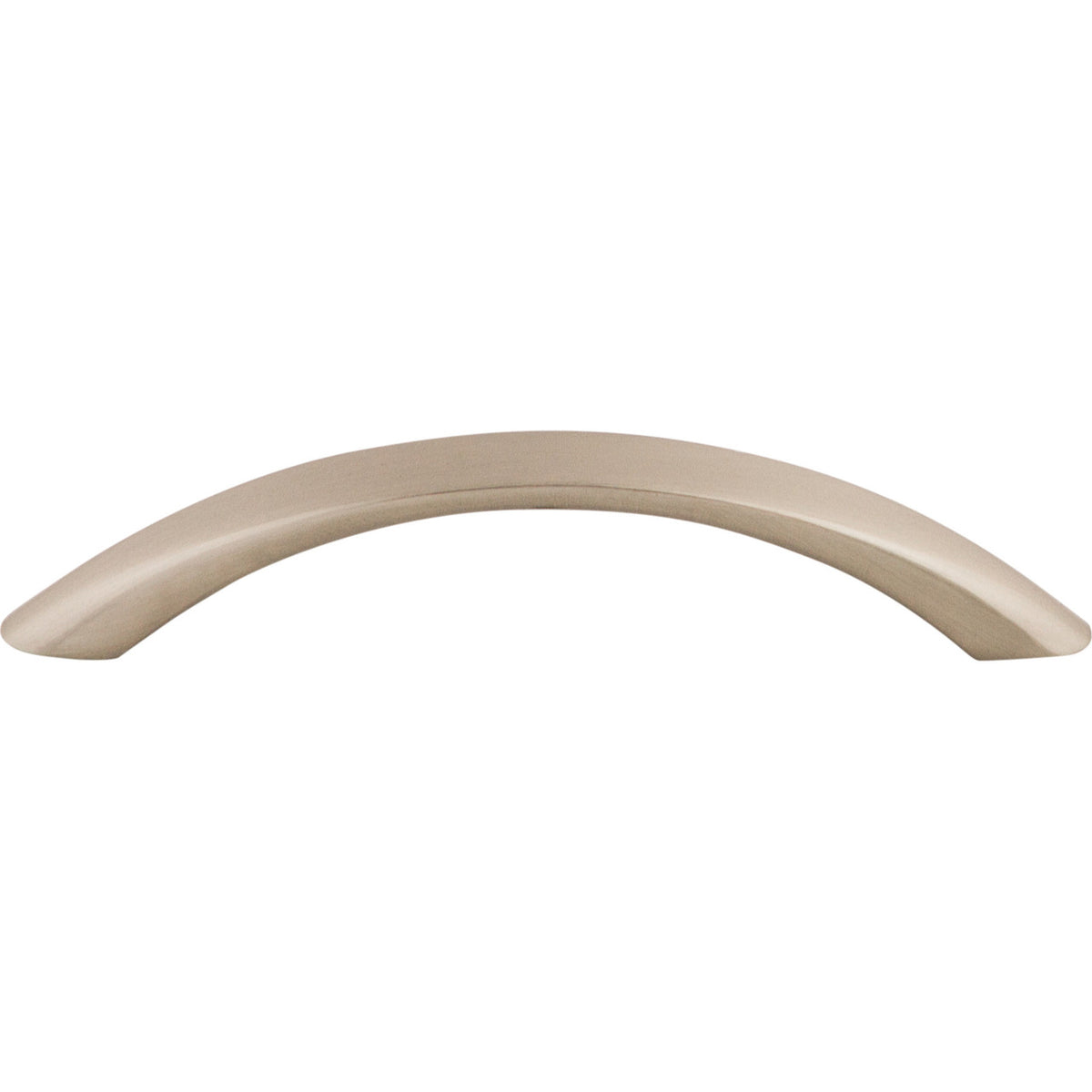 Top Knobs M384: 3-3/4" cc Nouveau Bow Cabinet Pull - Brushed Satin Nickel
