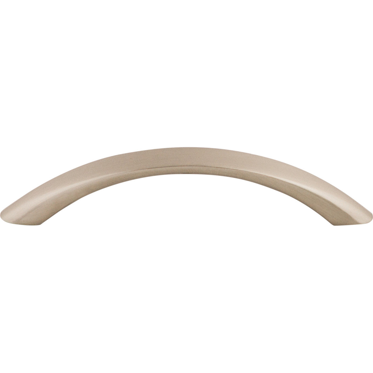 Top Knobs M384: 3-3/4" cc Nouveau Bow Cabinet Pull - Brushed Satin Nickel