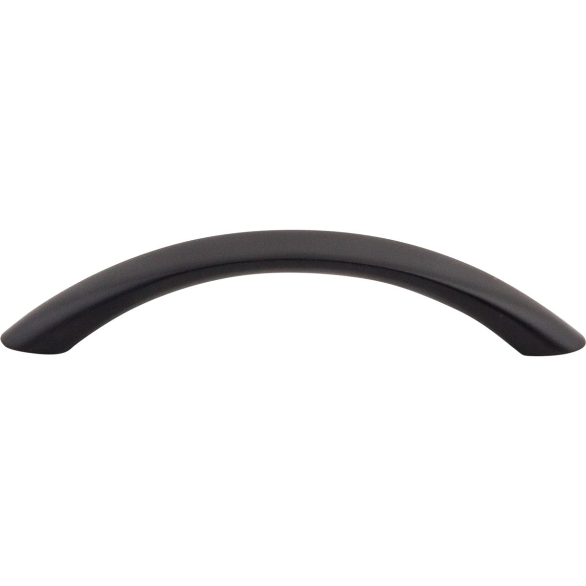 Top Knobs M386: 3-3/4" cc Nouveau Bow Cabinet Pull - Flat Black