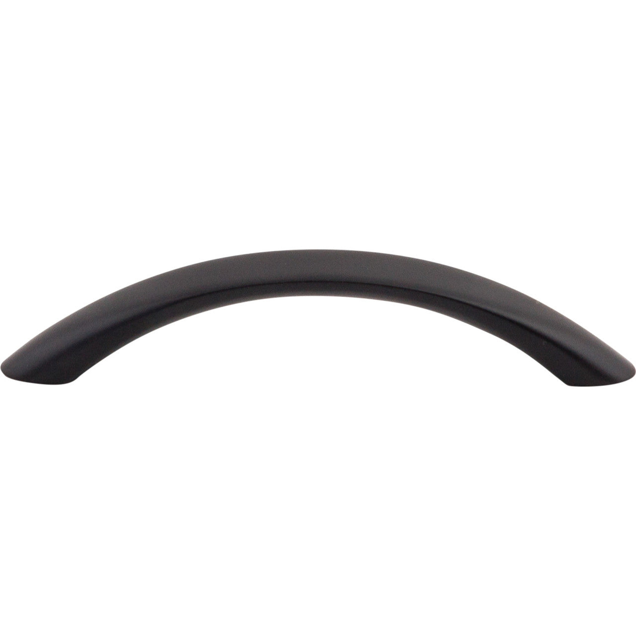 Top Knobs M386: 3-3/4" cc Nouveau Bow Cabinet Pull - Flat Black