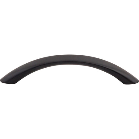 Top Knobs M386: 3-3/4" cc Nouveau Bow Cabinet Pull - Flat Black