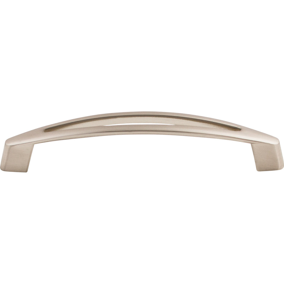 Top Knobs M389: 5-1/16" cc Verona D-Handle Cabinet Pull - Brushed Satin Nickel