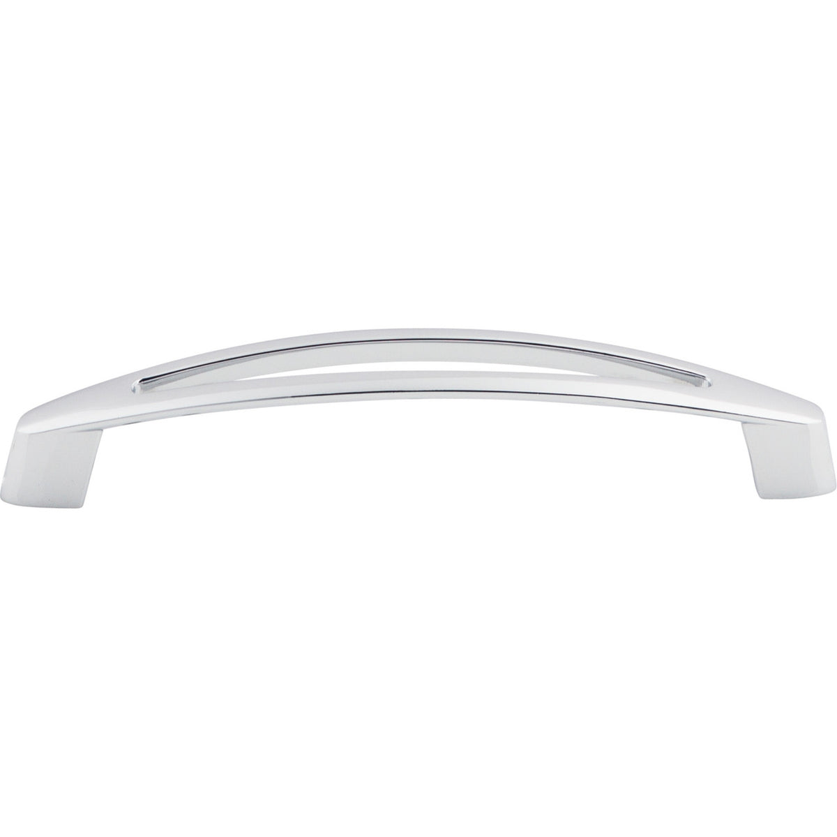 Top Knobs M390: 5-1/16" cc Verona D-Handle Cabinet Pull - Polished Chrome