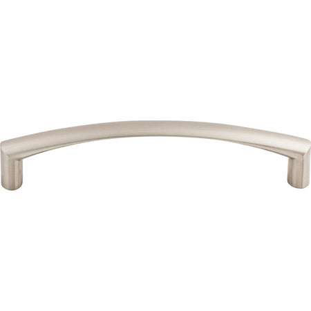 Top Knobs M391: 5-1/16" cc Griggs Curved Bar Cabinet Pull - Brushed Satin Nickel