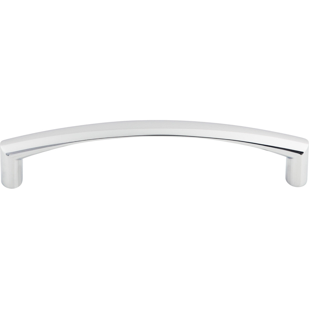 Top Knobs M392: 5-1/16" cc Griggs Curved Bar Cabinet Pull - Polished Chrome
