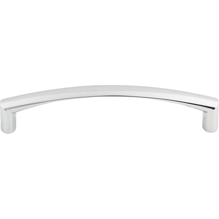 Top Knobs M392: 5-1/16" cc Griggs Curved Bar Cabinet Pull - Polished Chrome