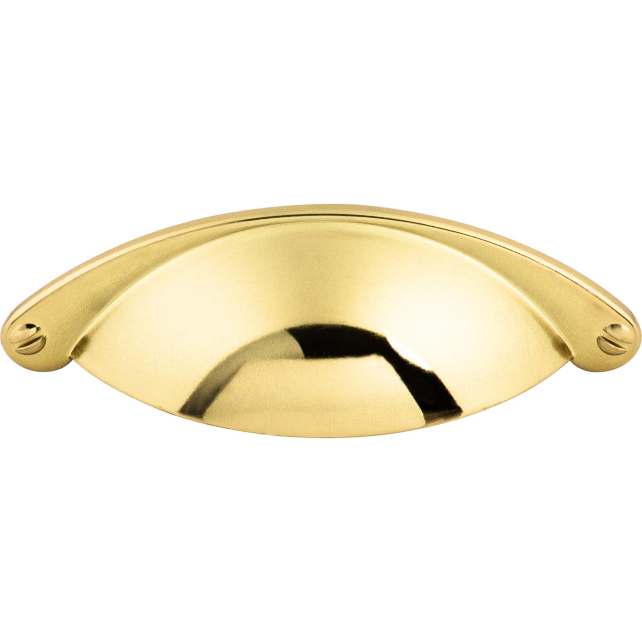 Top Knobs M398: 2-1/2" cc Arendal Cup Cabinet Pull - Polished Brass