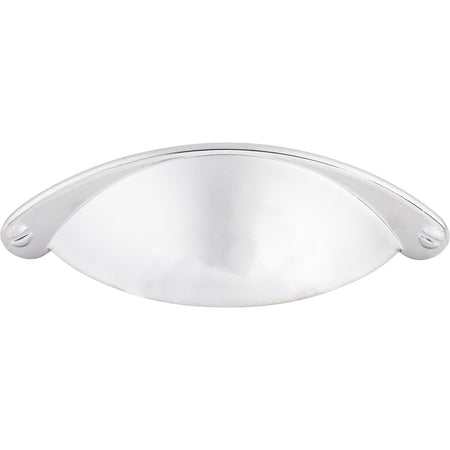 Top Knobs M399: 2-1/2" cc Arendal Cup Cabinet Pull - Polished Chrome