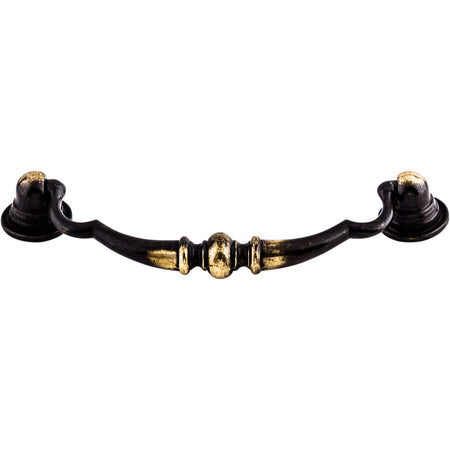 Top Knobs M3: 3-3/4" cc Oxford Drop Bail Cabinet Pull - Dark Antique Brass