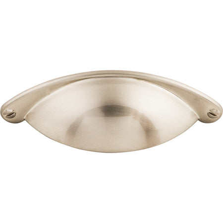 Top Knobs M400: 2-1/2" cc Arendal Cup Cabinet Pull - Brushed Satin Nickel