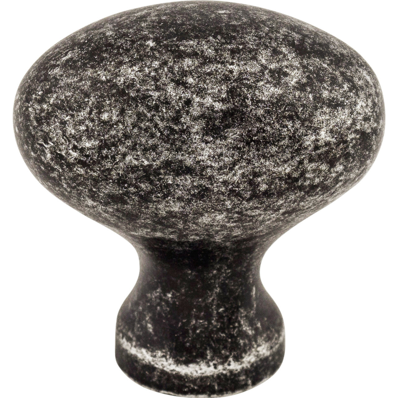 Top Knobs M405: 1-1/4" Somerset II Egg Cabinet Knob - Black Iron