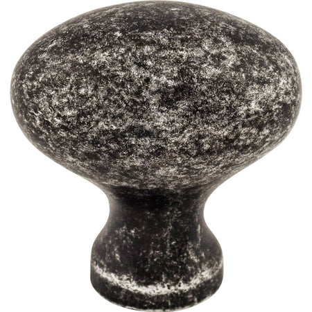 Top Knobs M405: 1-1/4" Somerset II Egg Cabinet Knob - Black Iron