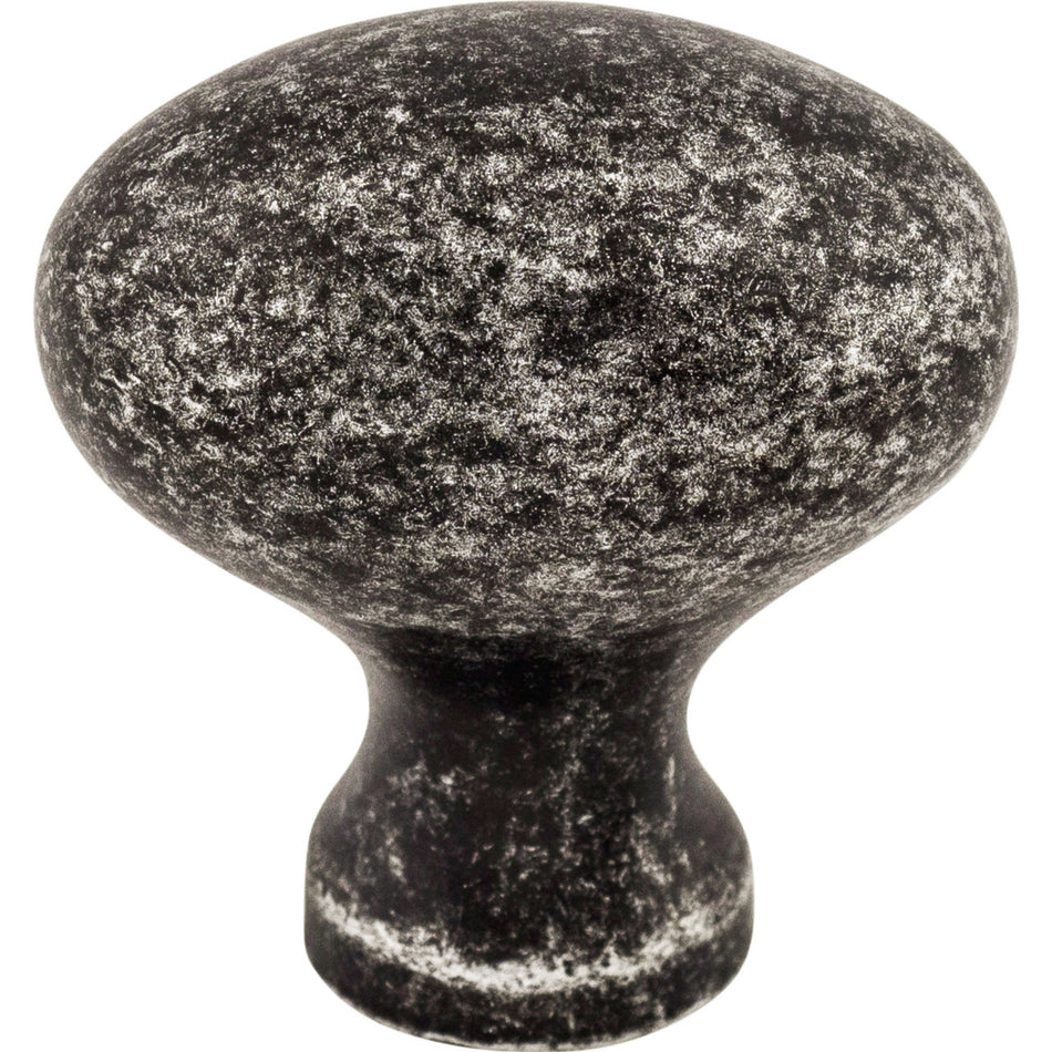 Top Knobs M405: 1-1/4" Somerset II Egg Cabinet Knob - Black Iron